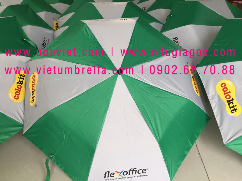 xưởng sản xuất ô dù cầm tay in logo quảng cáo